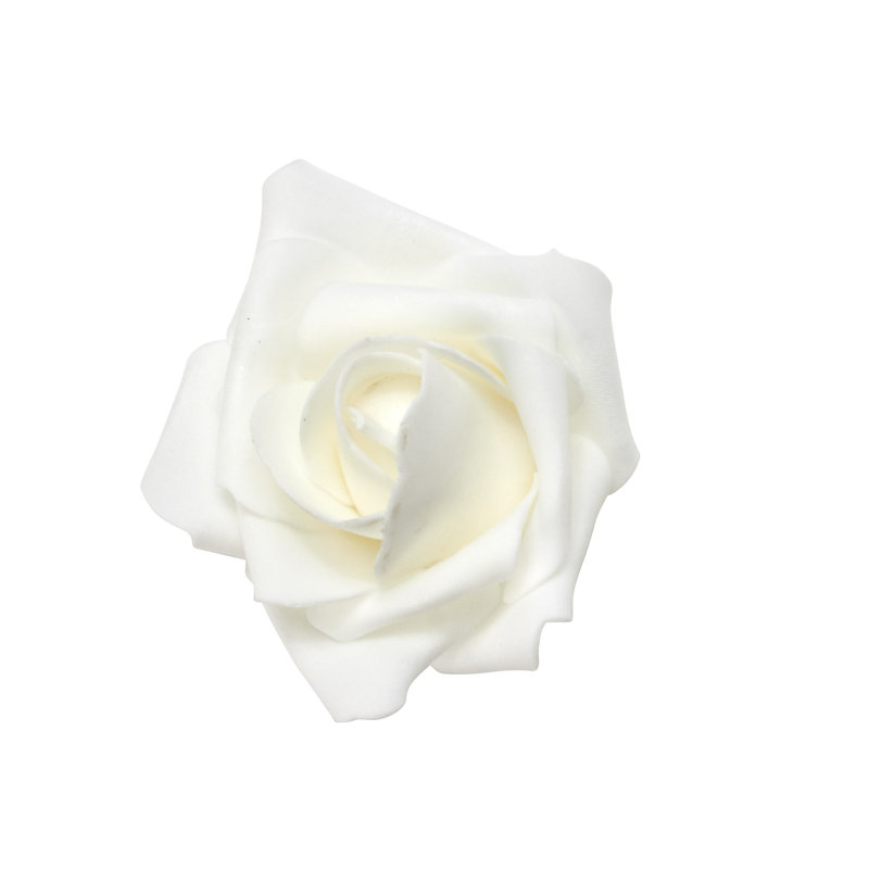 Roses mousse, H 2 po x l 2 po x P 2 po, Blanc