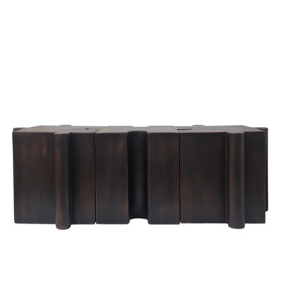 3-Piece Artistic Puzzle Table Set,Modular MGO Side Tables With Interlocking Design (2 Convex & 1 Concave), 200Lb Capacity For Indoor & Outdoor, Antique Copper Color