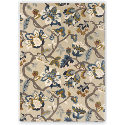 Amanpuri Handmade Wool Floral Area Rug