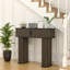 39.37''W Console Table, with 3 Storage and Sliding Doors Accent Tables for Entryway-605845889