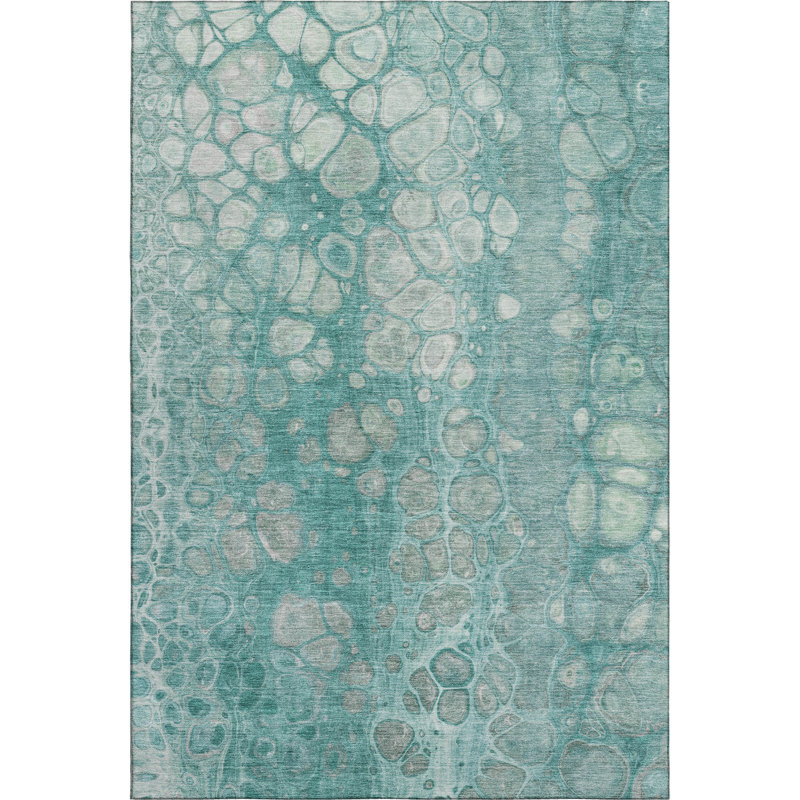 Premium Machine Washable Ralston AMF1940 Abstract Rug, Rectangle 10' x 14'