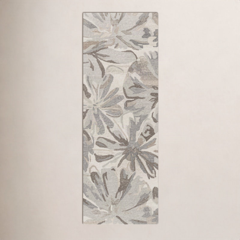 Axel Light Gray Hand-Tufted Rug, Runner 2'6" x 8'
