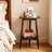 Nordic Minimalist Small Apartment Coffee Table, Balcony, Round Living Room, Double-layer Side Table, Homestay, Small Round Table By The Bedside