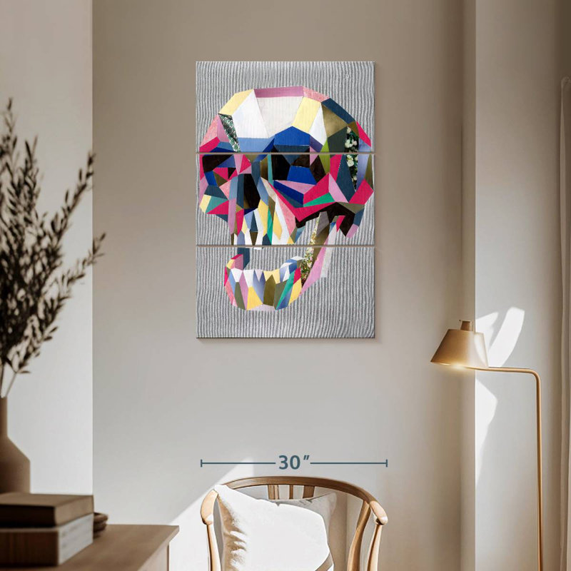 Kerner Skull Abstract, 57" H x 36" W