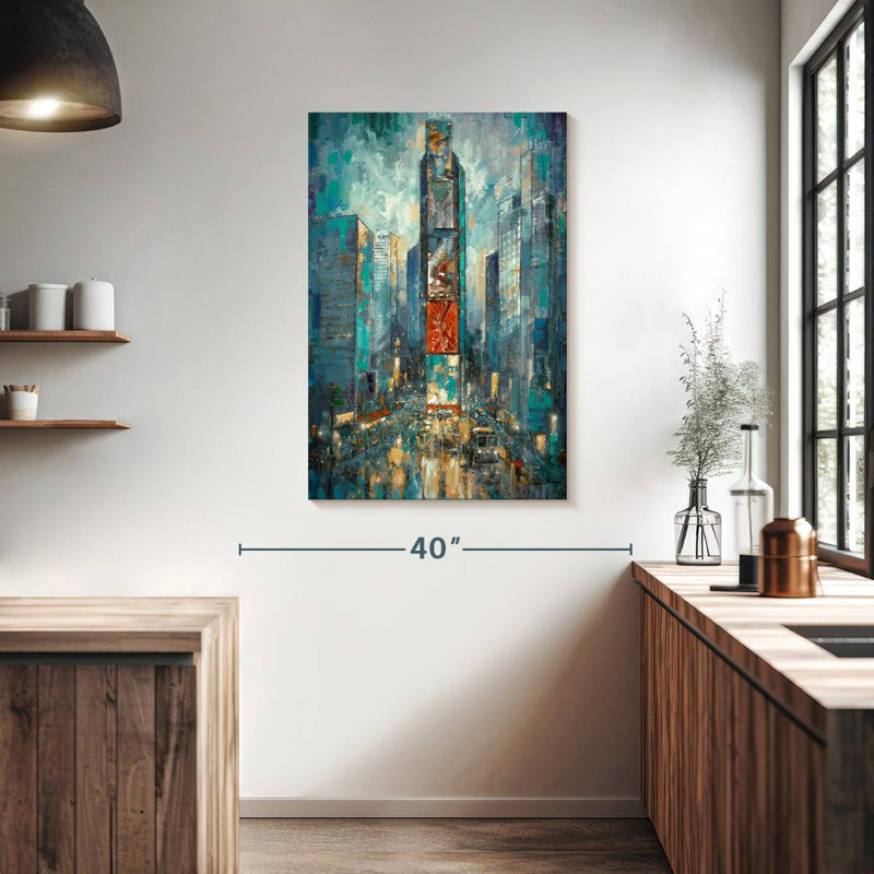 Aime, ville animée de lumières, H 39 po x l 26 po