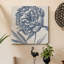 «Indigo Floral on Linen II», reproduction d'art sur toile tendue-388311619