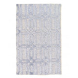 Mercie Geometric Area Rug in Blue