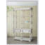Bibliothèque de 51 po x 19,5 x 81,5 en bois de style champêtre, présentoir élégant et solution de rangement Adela