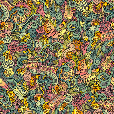 "Doodles" par MaggyMeyer, impression sur toile tendue