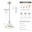 Luminaire suspendu pour îlot de cuisine à 1 dôme blanc avec diffuseur en verre 1 lumière 12,6 po Lysander-1416196805