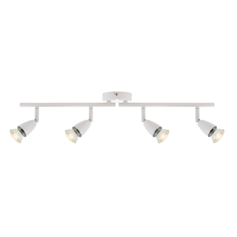 Eichler Semi Flush Mount, Gloss White