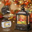 Automne lanterne globe de neige - grange rouge camion citrouille ferme scintillante décorations d'automne pour la maison, l'Action de grâce, récolte d'automne