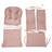 Glider Rocker Replacement Cushions With Storage Pocket, 5PCS, Soft Velvet Thickened, Washable Nonslip, Universal For Use In Glider Rocking Chair, Pink-1329416158