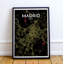 « madrid city map », reproduction d’impression sur affiche en contraste-31735728