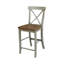 Ensemble de table ronde 3 pièces à hauteur de comptoir Dhar-1612149756