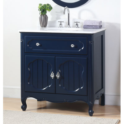 Ensemble de meuble-lavabo de salle de bain simple 34 po Albertine