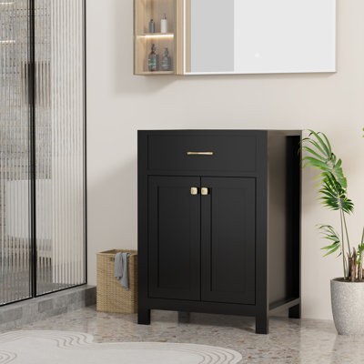 24" Freestanding Single Bathroom Vanity Base Only, Sink not Included