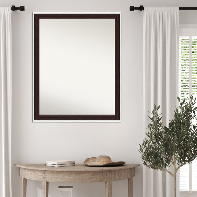 Miroir mural Maya, Argent espresso, 25,25 po x 31,25 po