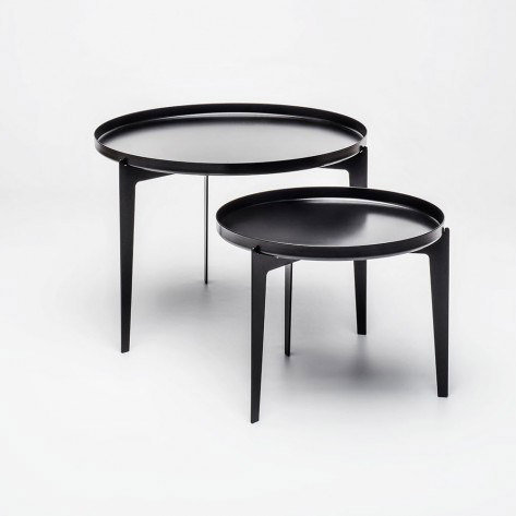Tray Top End Table, Black