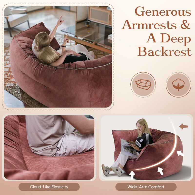 Polyester Refillable Bean Bag Sofa