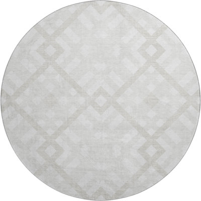 Premium Machine Washable Mayfield AMF616 Geometric Rug