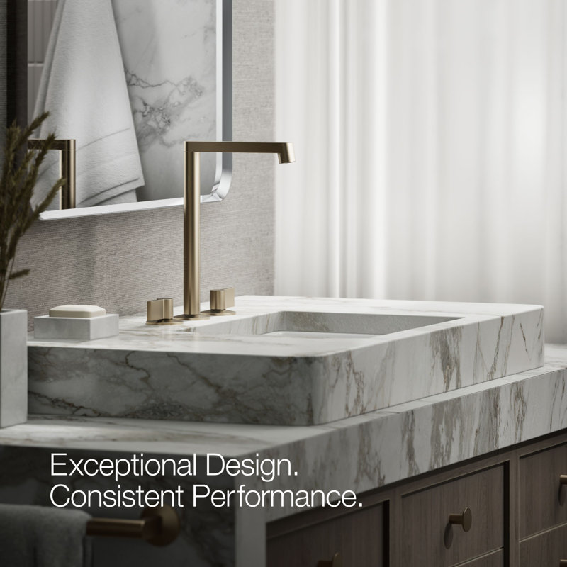 Components Tallbathroom Sink Spout with Row Design, Vibrant Brushed Bronze