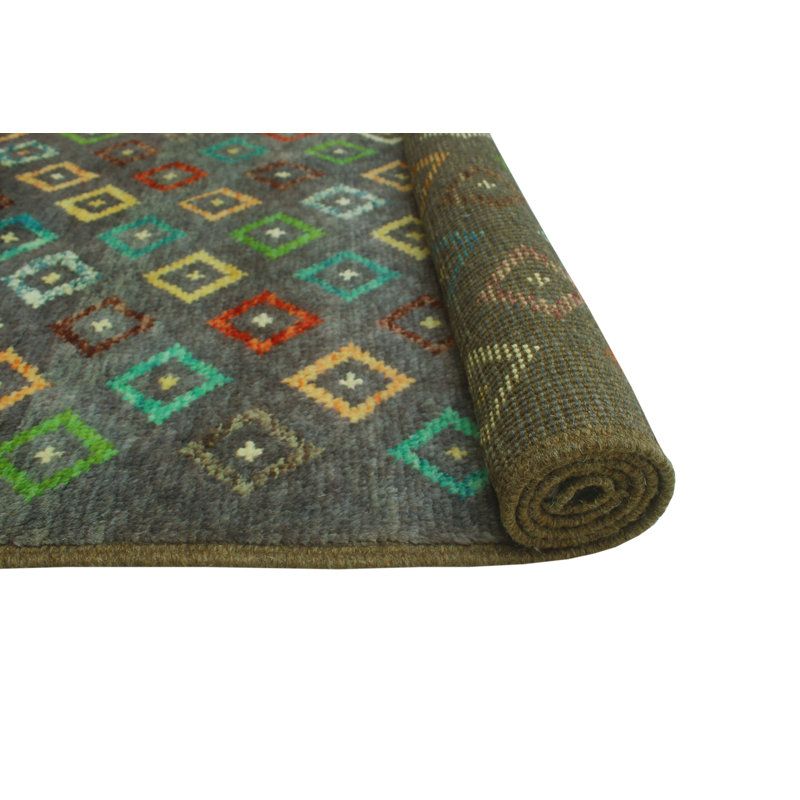 One-of-a-Kind 4' X 5'7" New Age Wool Area Rug in