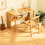 Bureau en bambou pliable pour bureau pour petits espaces