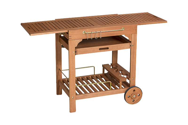 Aaniya Solid Wood Bar Cart