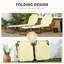 Chaise longue de piscine 2 pièces Outsunny