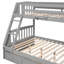 Lit superposé simple gris avec tiroirs et support de décoration. Structure en bois massif pour plus de stabilité. Options de rangement supplémentaires. Conception polyvalente. Barrières de sécurité sécuritaires. Matelas vendu séparément et caractéristiques. Fabrication.