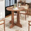 Table de salle à manger ronde 31,5 pouces, petite table de cuisine moderne pour 2 à 4 personnes avec tablette de rangement-1490422959