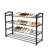 4 Tier Adjustable Shoe Rack, 31 X 10 X 24 Inchs Expandable Shoe Organizer Storage Shelf For Sneaker And Boot, Free Standing Shoe Rack For Closet