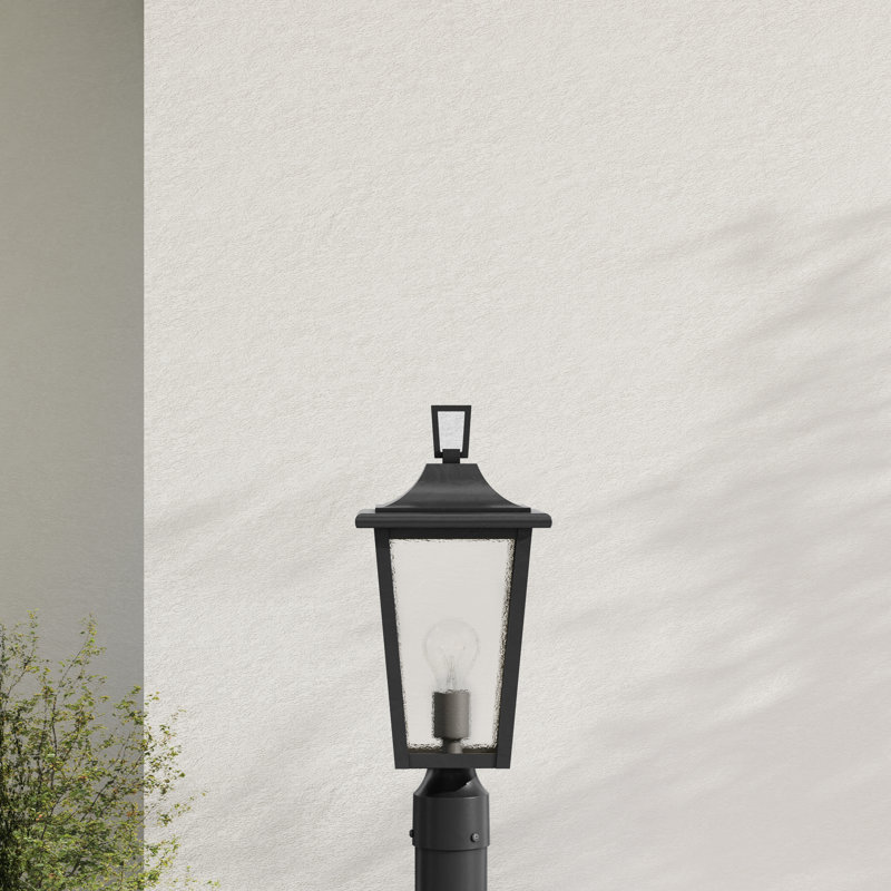 Lampadaire d'extérieur 1 lumière, Noir texturé