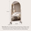 Modern Minimalist Stainless Steel Frame Mobile Arched Full-Length Mirror-117954010