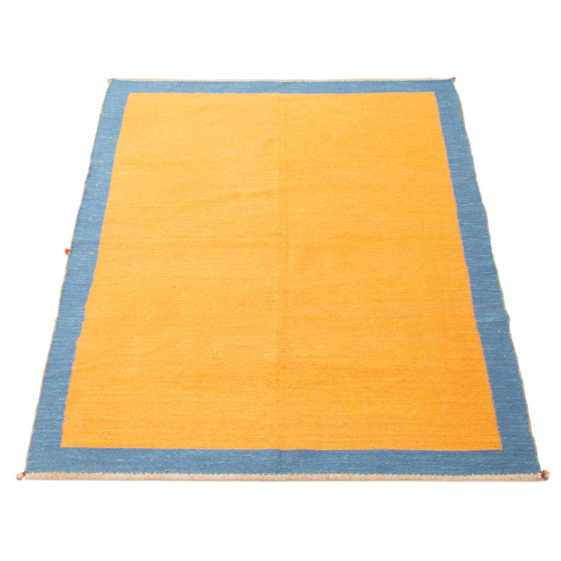 Kashkuli Orange Tapestry Kilim 4'2" x 6'1"