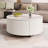 Round Movable Coffee Table with Casters