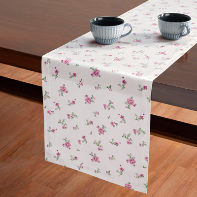 Primrose Garden Cotton Floral Table Runner