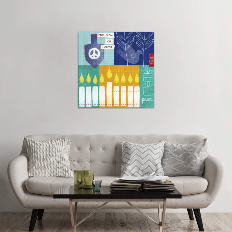 Festival Of Lights by Linda Woods - Wrapped Canvas Print, 66.04 cm H x 66.04 cm W x 1.91 cm D