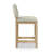 Heidi Oak & Boucle Bar and Counter Stool - Beige and Taupe