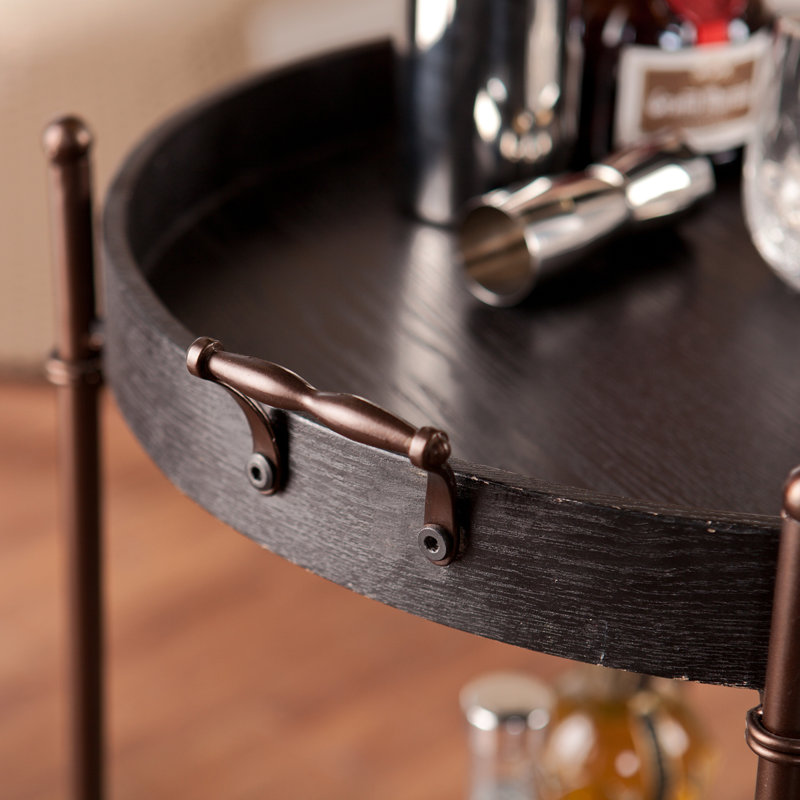 Alfred Two-Tier Round Butler Table