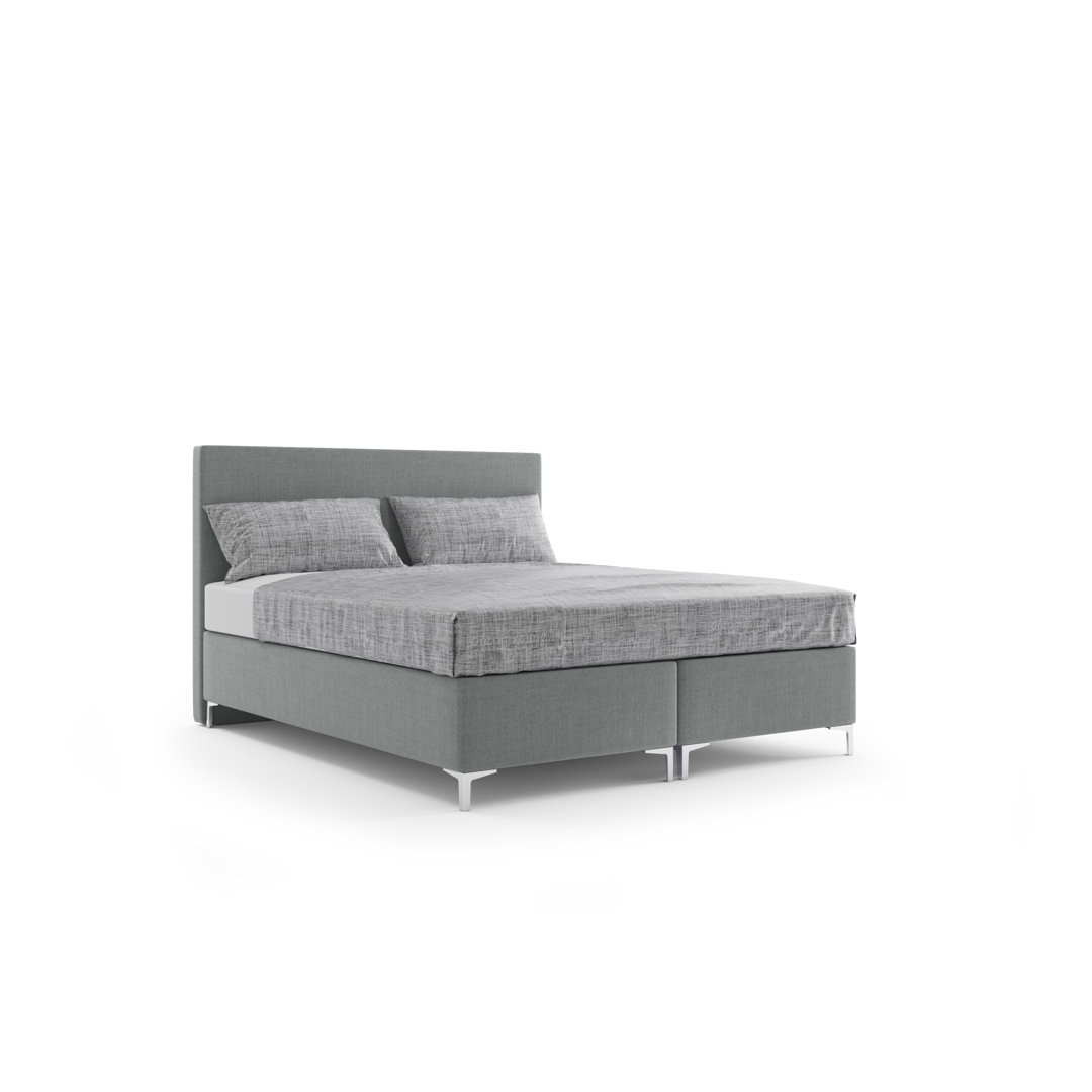 Boxspringbett Adiella mit Topper und Bettkasten