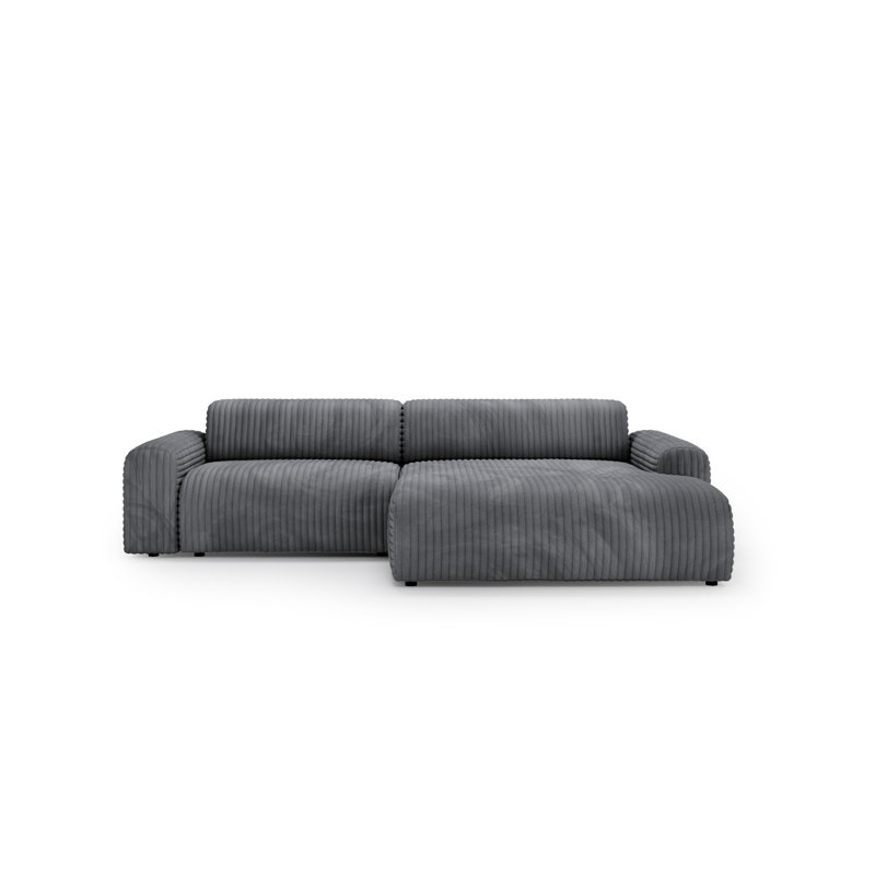 Tashari 3 Seater Corner Sectional, Grey