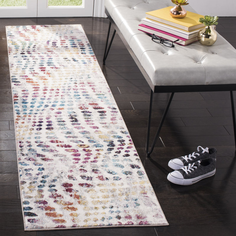 Malvina Performance Abstract Rug, Runner 2' x 8'