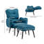 Tauranac Upholstered Accent Chair with Footstool-584157276