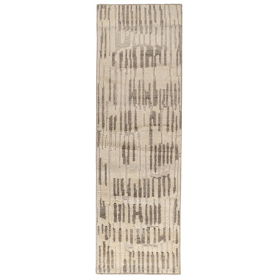 Hicks Natural Hand Knotted Wool Rug