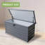 Dakota Fields 62cm W 580L Stainless Steel Lockable Deck Box in Silver