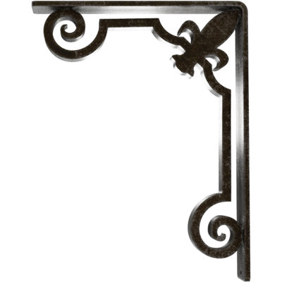 Support en fer forgé Fleur De Lis