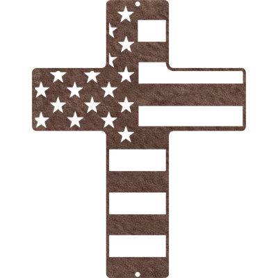 Flag Cross Wall Décor