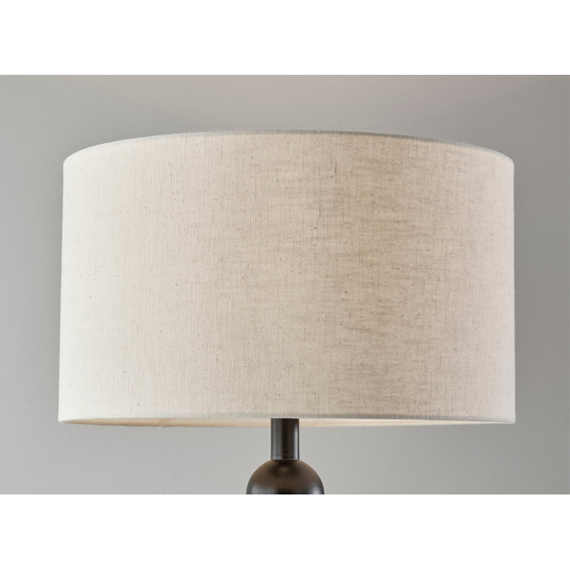 Lampe sur pied 62 po Levy, Noir